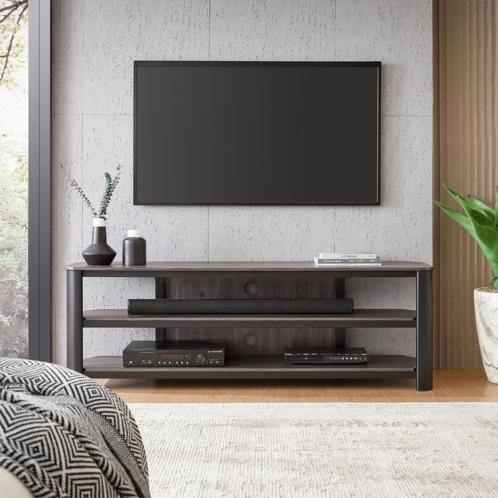 Rent to Own Living Essentials Oxford LED TV Stand 62" Black at Aaron's